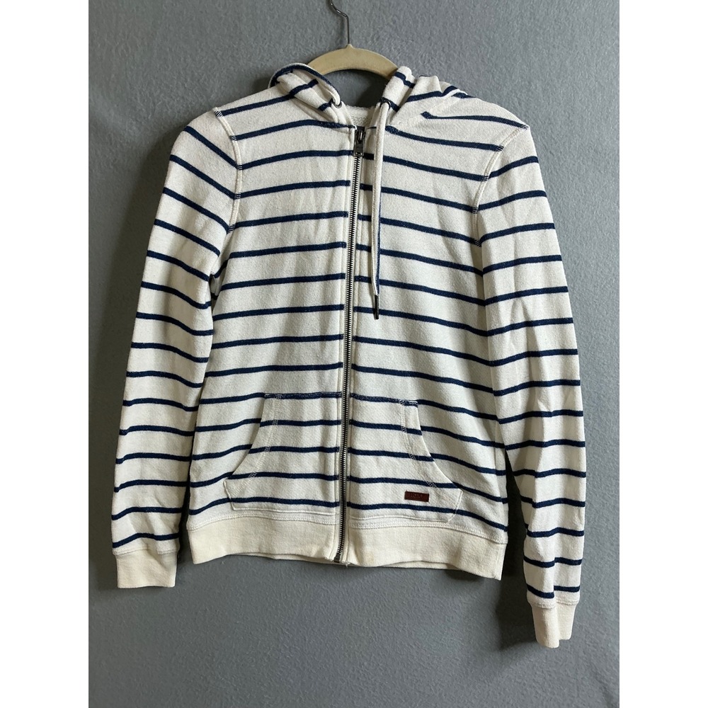 Roxy Hoodie Women's‎ Extra Small Striped Full Zip Hoodie Sweatshirt with Pockets